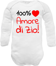 Carica l&#39;immagine nel visualizzatore di Gallery, Body-neonato-unisex-amore-zio
